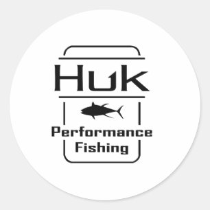 Pegatina Redonda Rendimiento de pesca del HUK