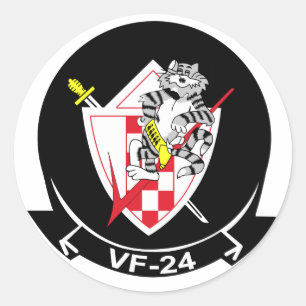 Pegatina Redonda Renegados que luchan VF-24
