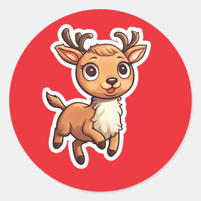 Pegatina Redonda Reno (Anverso)