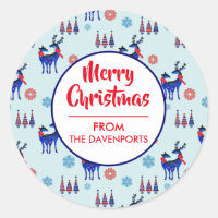 Renos, árboles de Navidad y patrones de copos de n