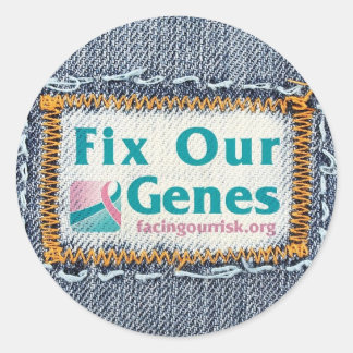 PEGATINA REDONDA REPARAR NUESTROS GENES