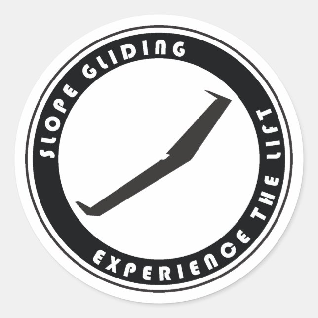 Pegatina Redonda Replandor de pendiente (Anverso)