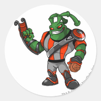 Pegatina Redonda Reproductor de Grundo Virtupets Space Station