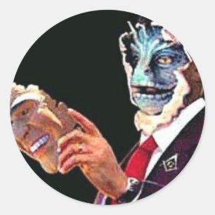 Pegatina Redonda reptilian