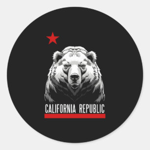 Pegatina Redonda República California