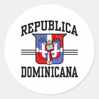 Pegatina Redonda República Dominicana
