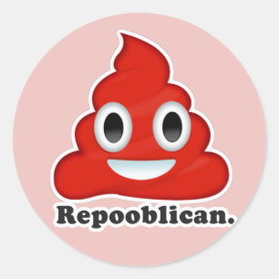 Pegatina Redonda Republicano