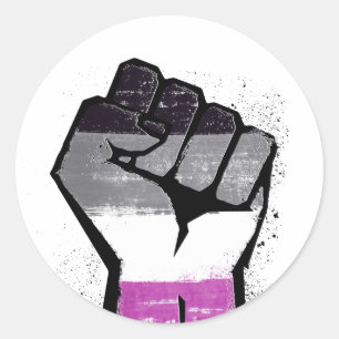 Pegatina Redonda Resistencia asexual