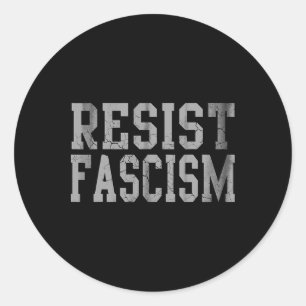 Pegatina Redonda Resistir el fascismo