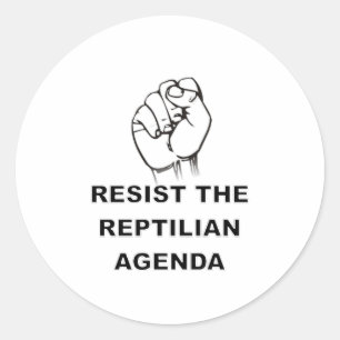 Pegatina Redonda Resistir la agenda republicana