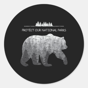 Pegatina Redonda Resistir Salvar Nuestros Parques Alternativo Os Pa