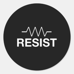 Pegatina Redonda Resistirse al resistor del circuito de electrónica