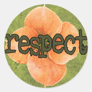 Pegatina Redonda Respect Sticker