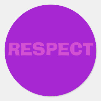 PEGATINA REDONDA RESPETO