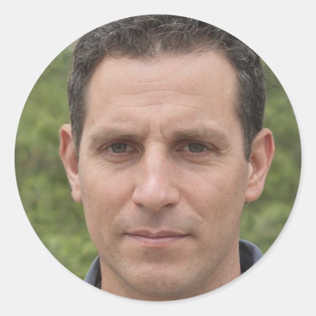 Pegatina Redonda Respirar (Anverso)