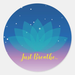 Pegatina Redonda Respirar solo