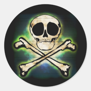 Pegatina Redonda Resplandor alegre