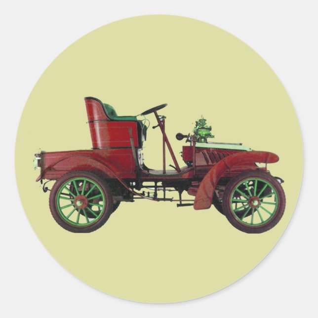 PEGATINA REDONDA RESTAURACIÓN AUTOMOTIVA (Anverso)