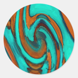 Pegatina Redonda Resumen