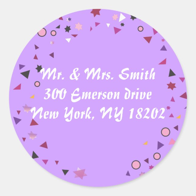 Pegatina Redonda Resumen Árbol de vida Responder pegatinas de devol (Anverso)