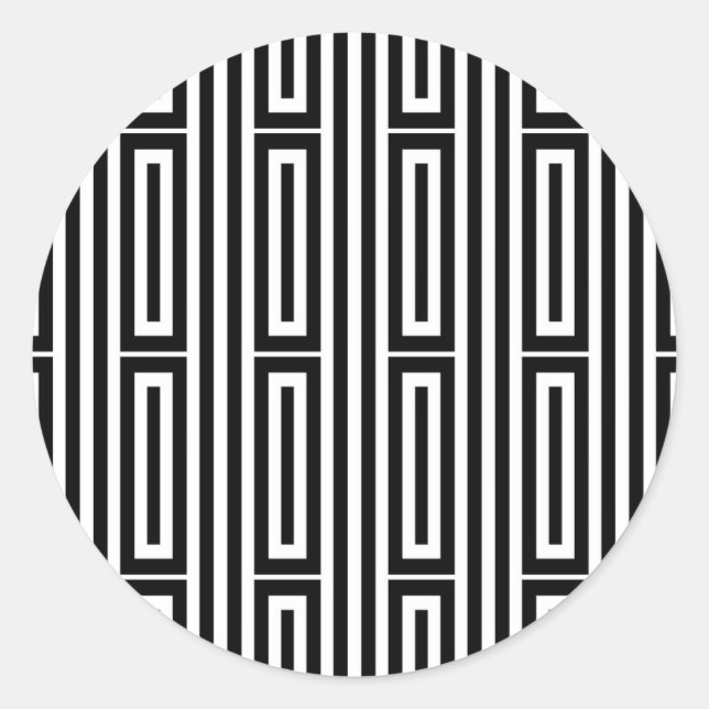 Pegatina Redonda Resumen de antecedentes étnicos (Anverso)