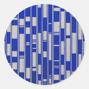 Pegatina Redonda Resumen de inspiración textil africana - V2