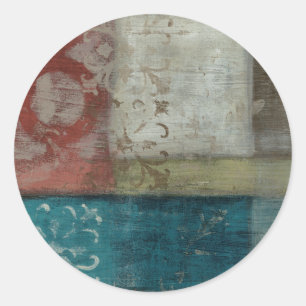 Pegatina Redonda Resumen del patrimonio I