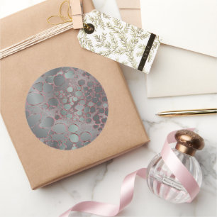 Pegatina Redonda Resumen del trabajo digital 3