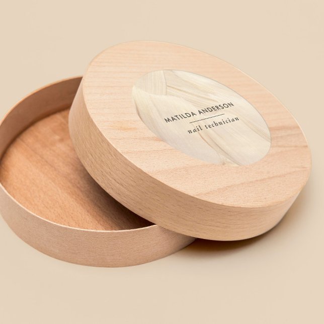 Pegatina Redonda Resumen Natural Elegante Neutral Simple (Subido por el creador)