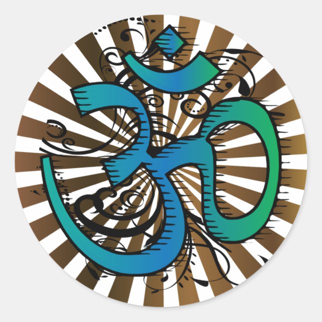 Pegatina Redonda Resumen-om-4 (Anverso)