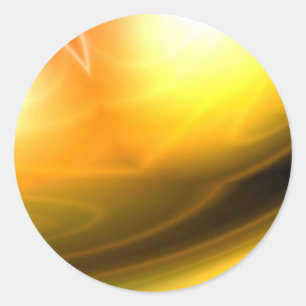 Pegatina Redonda Resumen original del arte digital