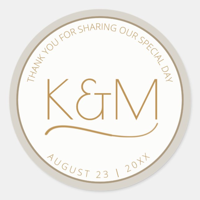 Pegatina Redonda Resumen Purpurina Strata Boda Gracias St ID903 (Anverso)