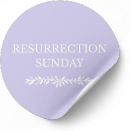 Pegatina Redonda Resurrection Sunday Christian Easter Sticker