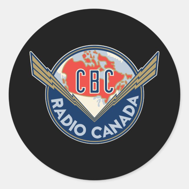 Pegatina Redonda Retro 1940-1958 (Anverso)