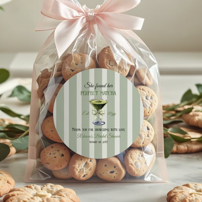 Pegatina Redonda Retro Ella Encontró su Boda de Despedida Perfecta  (Subido por el creador)