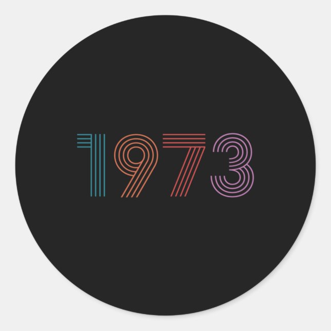 Pegatina Redonda Retro Roe contra Wade Feminist Women's Rights Pro  (Anverso)