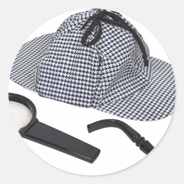 Pegatina Redonda RetroDetectiveTools050110 (Anverso)
