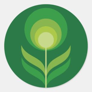 Pegatina Redonda retrolove27