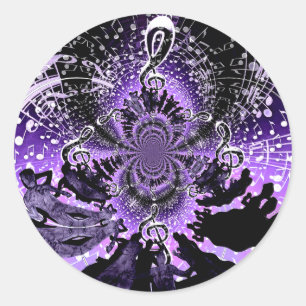 Pegatina Redonda Reunión de amor_