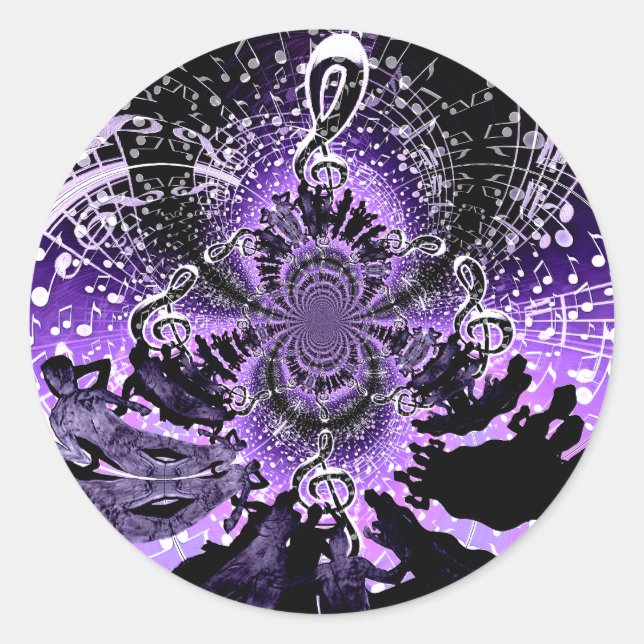 Pegatina Redonda Reunión de amor_ (Anverso)