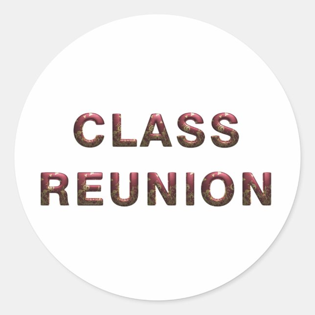Pegatina Redonda Reunión de clase TEE (Anverso)