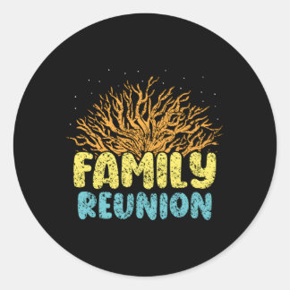 Pegatina Redonda Reunión de Familias Familias de Reunificación Fami