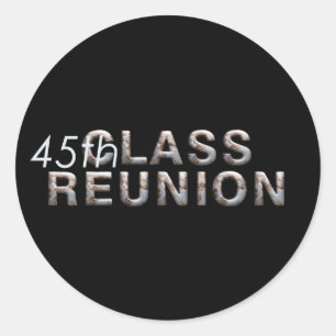 Pegatina Redonda Reunión de la 45ª clase TEE