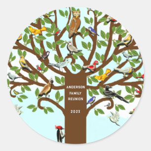 Pegatina Redonda Reunión familiar