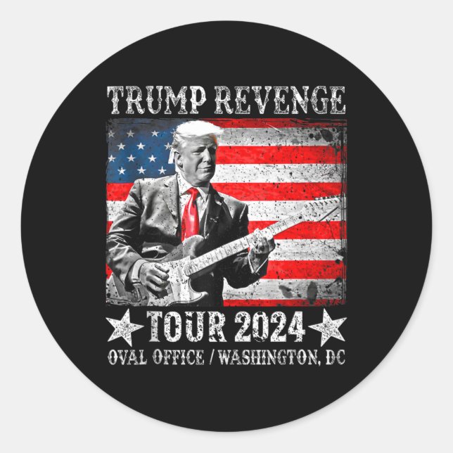 Pegatina Redonda Revenge Tour 2024 (Anverso)