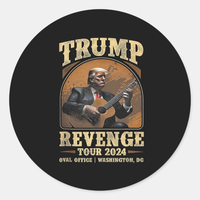 Pegatina Redonda Revenge Tour 2024 2 (Anverso)