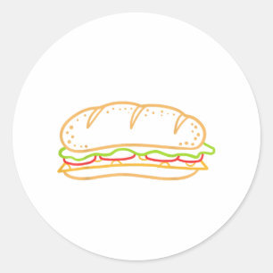 Pegatina Redonda Revestimiento de sandwich