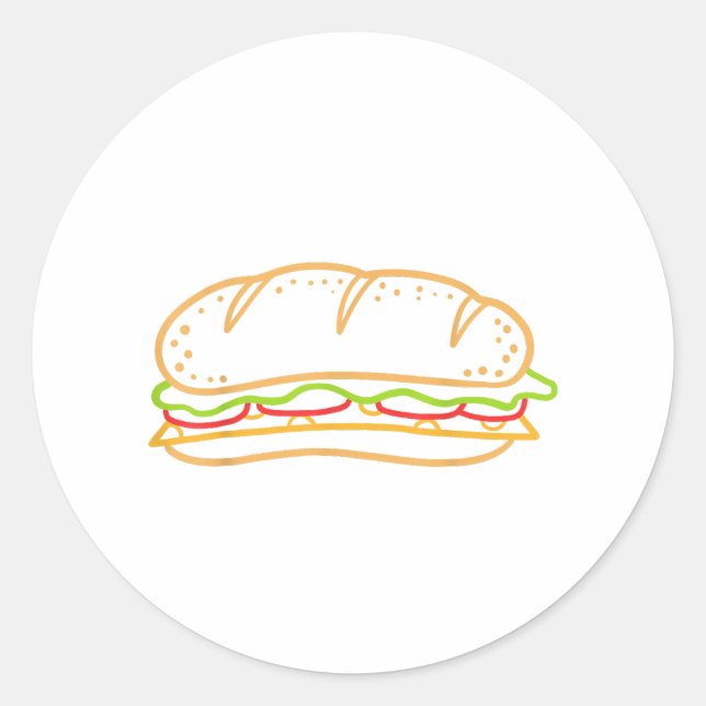 Pegatina Redonda Revestimiento de sandwich (Anverso)