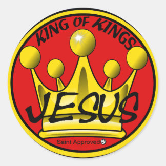 Pegatina Redonda rey de reyes