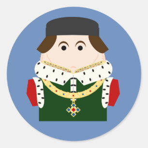 Pegatina Redonda Rey Enrique VI de Inglaterra